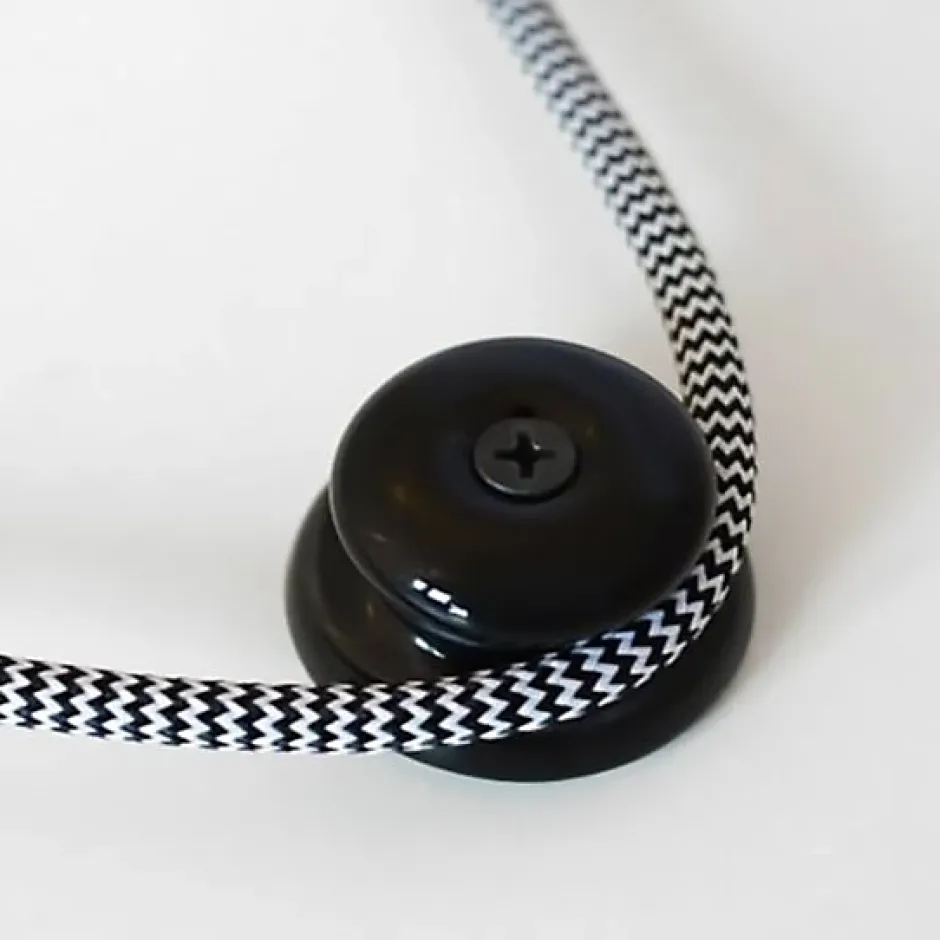 Isolateur en Porcelaine Noire pour Câble Électrique Textile Structures avec Angles et Montages Complexes-Lnd Discount