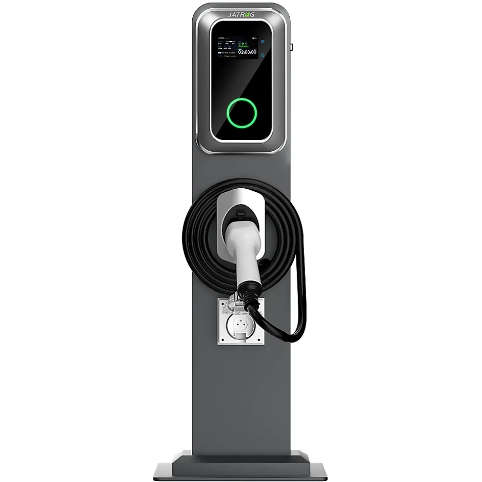 K1 kit de borne de recharge, 22 kW / 32 A, triphasé, avec câble type 2 de 8 m pour véhicules électriques, support inclus^Jatrhg Best