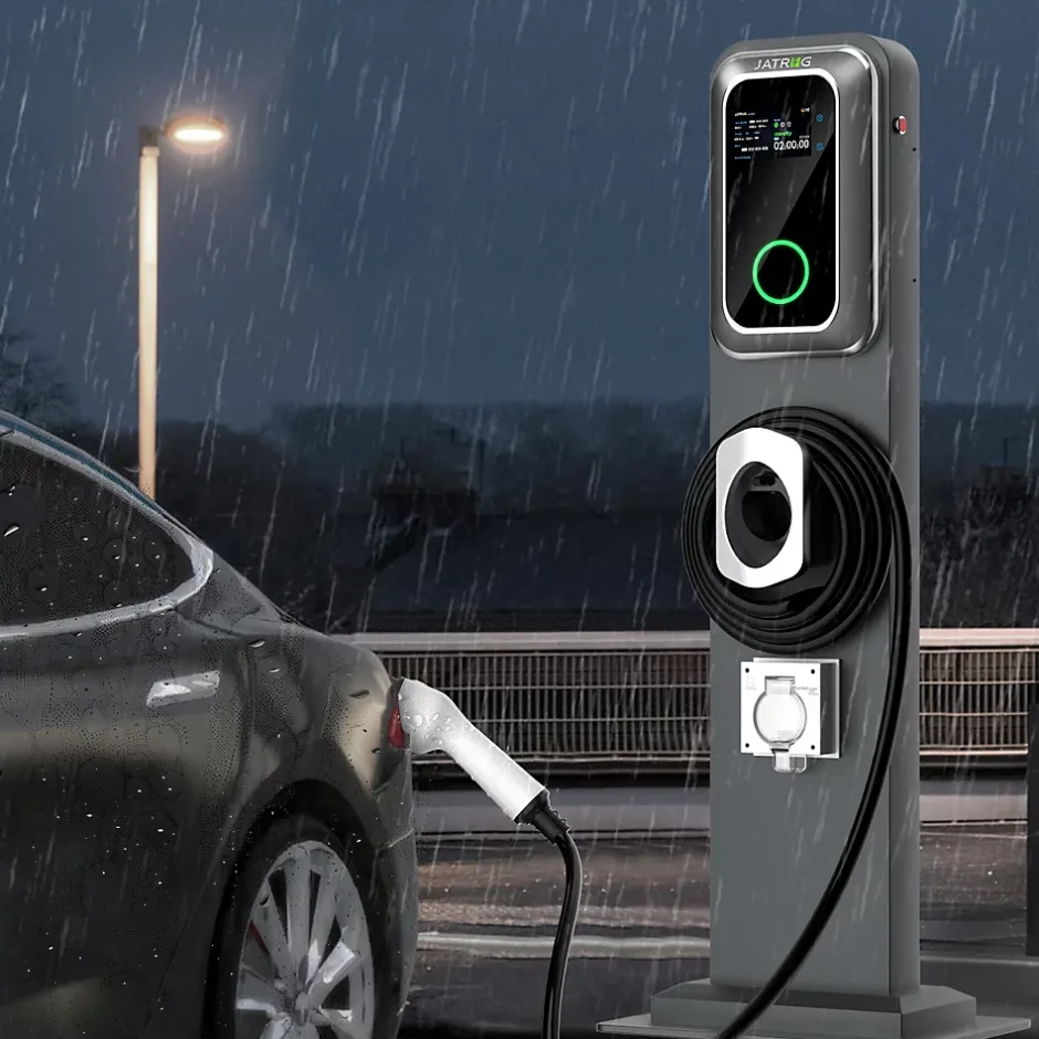 K1 kit de borne de recharge, 22 kW / 32 A, triphasé, avec câble type 2 de 8 m pour véhicules électriques, support inclus^Jatrhg Best