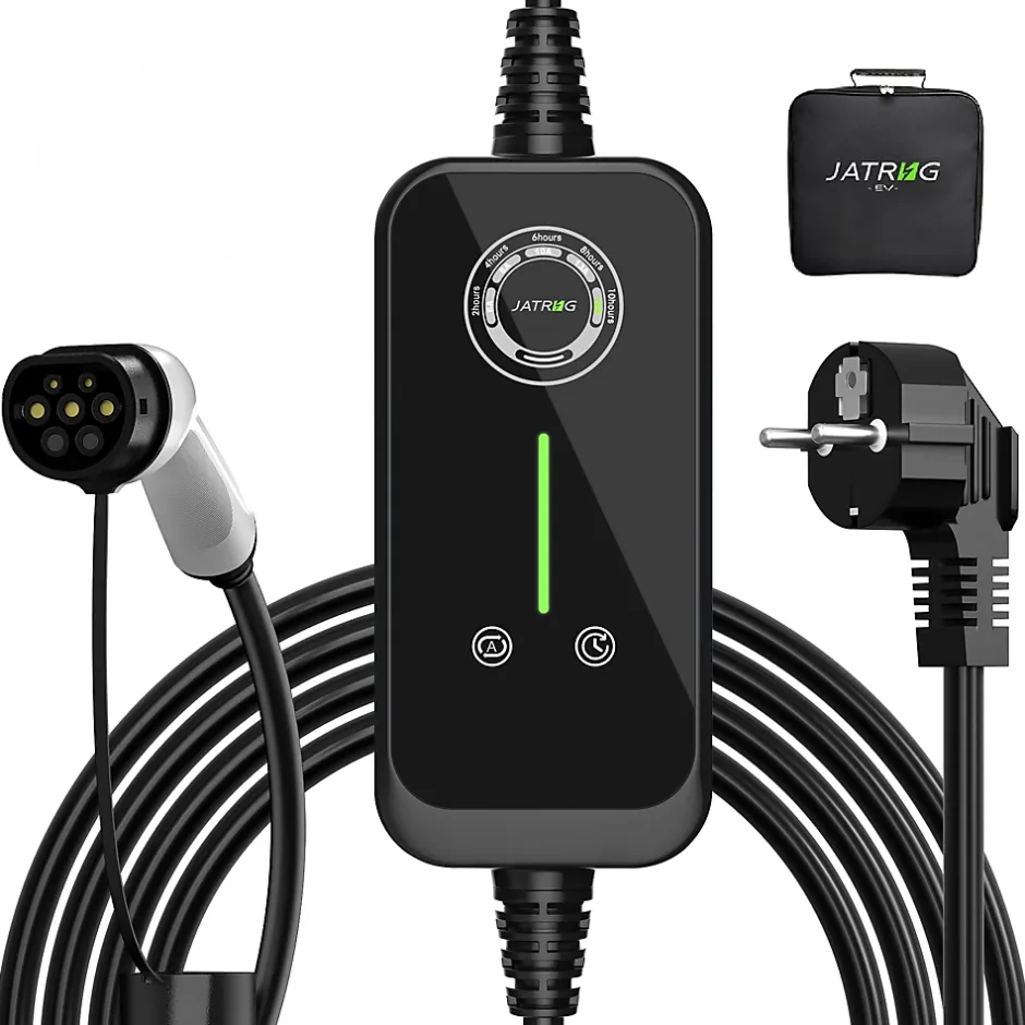 P1 chargeur portable réglable de 3,6kW à 1,5kW / 16A à 8A monophasé, 12m, type 2, pour véhicules électriques^Jatrhg Hot