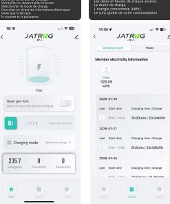 S1 borne de recharge IP66 pour véhicules électriques, 7,2 kW / 32 A, monophasé, avec câble type 2 de 8 m^Jatrhg Best