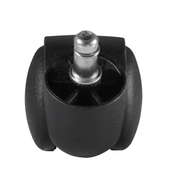 Jeu de 5 roues pour chaises de bureau 11 rouleaux de tapis 50 mm-Finebuy Discount