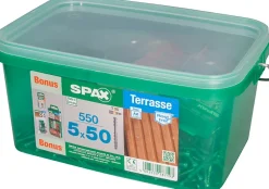 Jeu de vis pour terrasse Spax 5x50mm - 550 pièces-Spax France Hot