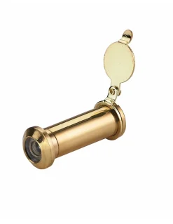 Judas 160 degrés, porte légère, laiton poli --Thirard New