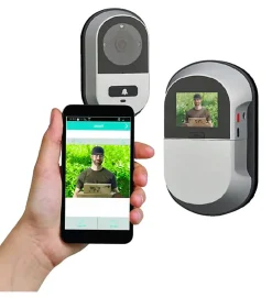 Judas connecté Wifi écran LCD visiophone caméra pour porte d'entrée^Thirard New