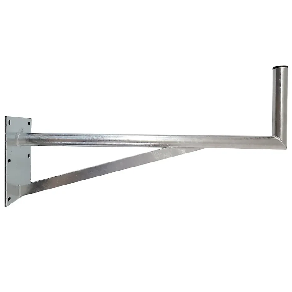 JUMBO100 Bras Coudé Grand Déport 100 cm Diamètre 50 mm Fixation Antenne Parabole Satellite Mur Toit-Hdsat Online