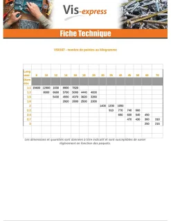 Kg de pointes ARDOISE Tête extra large TEL 3X40 Diamètre de tête: 12 Forte tenue à la corrosion Acier galvanisé - 1 pièce-Vis Express Hot