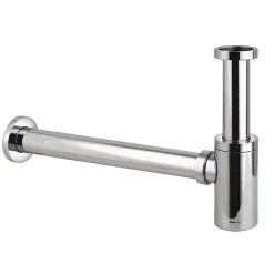 Kibath Siphon rond MIN, finition chrome poli, en laiton^