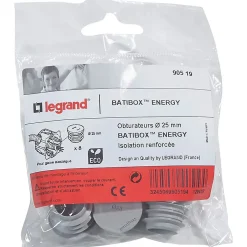 Kit 8 obturateurs Energy ø25 mm^Legrand Outlet