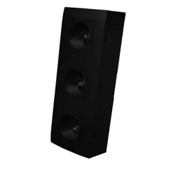 Kit 3 prises 2 pôle+terre Kalya gris Soft-Colours New