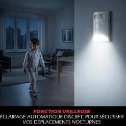 Kit Alarme autonome détection de mouvement Eclairage alerte intégré détecteur ouverture x3 et télécommande x2^Kyf Outlet