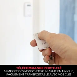 Kit Alarme autonome détection de mouvement Eclairage alerte intégré détecteur ouverture x3 et télécommande x2^Kyf Outlet