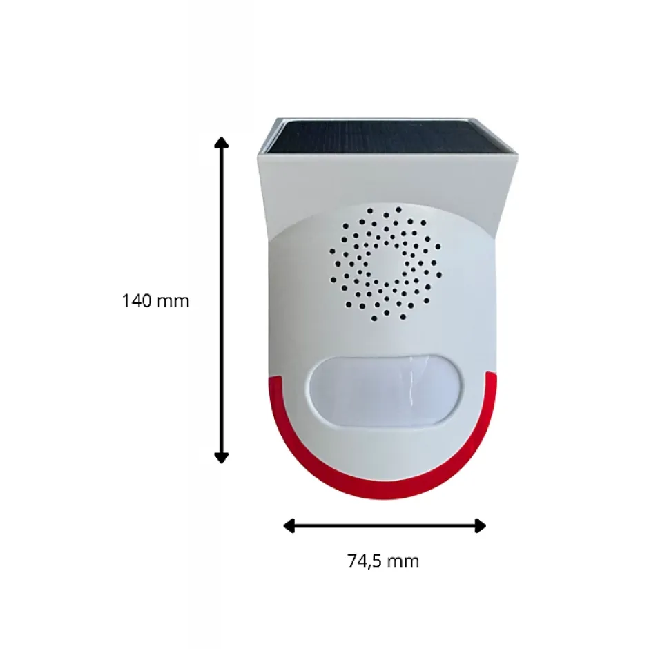 Kit alarme autonome extérieure solaire pour garage, chantier^Lifebox Hot