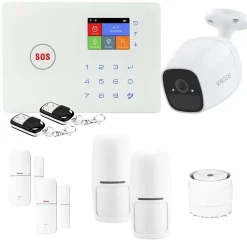Kit alarme maison 4G connectée sans fil wifi gsm amazone et caméra wifi - - kit9^Lifebox Discount
