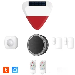 Kit Alarme Évolutif 868 Mhz connecté Wifi 2,4Ghz avec Sirène extérieur solaire^Kyf Clearance