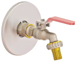 Kit applique murale avec rosace de finition pour robinet de puisage femelle/femelle 1/2 laiton chromé-Somatherm for you