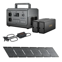 Kit Atelier Mobile - 1200 W + 648 Wh + 100 W Solaire - Energie Nomade pour Chantier et Reparation-Runhood Best