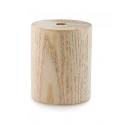 Kit Cache Douille Cylindrique en Bois Brut 65mm à Personnaliser Une Touche Moderne pour Vos Luminaires^Lnd New