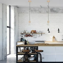 Kit Cache Douille Cylindrique en Bois Brut 65mm à Personnaliser Une Touche Moderne pour Vos Luminaires^Lnd New