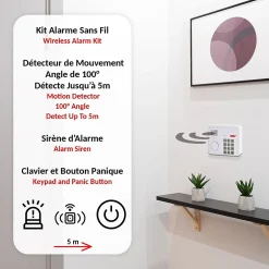 Kit d'alarme No Panic 90 dB^Fishtec Outlet