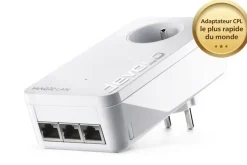 Kit de 1 adaptateurs CPL 2400 Mbits, Magic 2 LAN triple, avec 3 ports Ethernet^