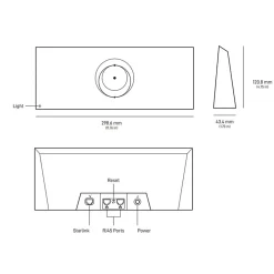 Kit de connexion internet standard V4 blanc-Starlink