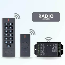 Kit de contrôle d'accès autonome code et badge, sans fil s7 - utilisation extérieure ip65^BT SECURITY Online