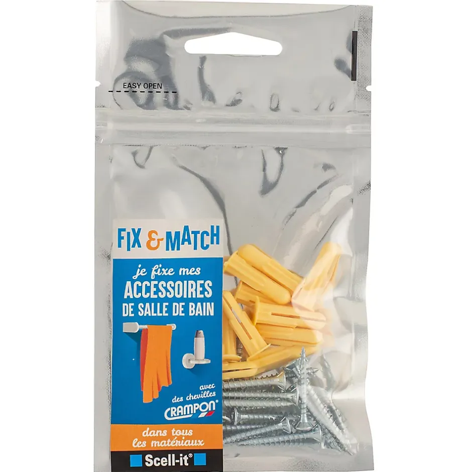 Kit de fixation accessoires de salle de bain "Je fixe"-Scell-It Sale