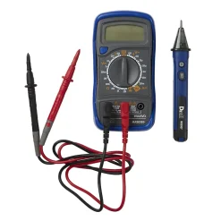 Kit de testeur électrique multimètre + testeur de tension-Diall Hot