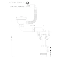 Kit de vidage A manuel évier avec panier acier inoxydable 1 bac-Not Available Discount