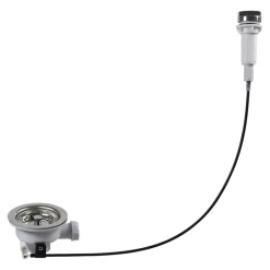 Kit de vidage C automatique évier avec panier acier inoxydable- Sale