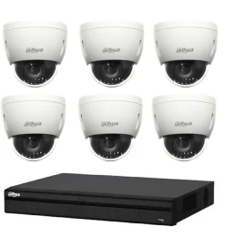 Kit de Vidéosurveillance DVR HCVR8208AS3 et 6 Mini Caméras Dôme HDCVI PTZDHSD42212IHC-Dahua Sale