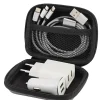 Kit de voyage avec câble de charge 3 en 1, double chargeur, double chargeur de voiture-GAO Clearance