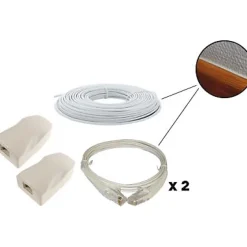 Kit déport éthernet PVC L. 20 m-Erard Clearance