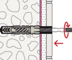 Kit fixation chauffe-eau sur brique creuse BOH 135 Fisher-Fischer Hot