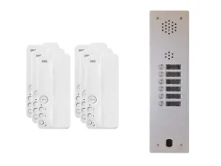 Kit interphone 1 rangée avec 6 combinés Collectif^Urmet Clearance