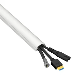 Kit moulure semi-circulaire 30 x 15 mm blanc avec accessoires, lot de 3-D-Line Best