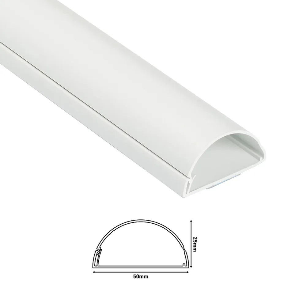 Kit moulure semi-circulaire 50 x 25 mm blanc^D-Line Discount