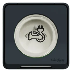 Kit Mureva Styl - Protection + Prise courant 2 pôle+terre renforcée VE IP55 IK08 Gris-Schneider Electric Clearance