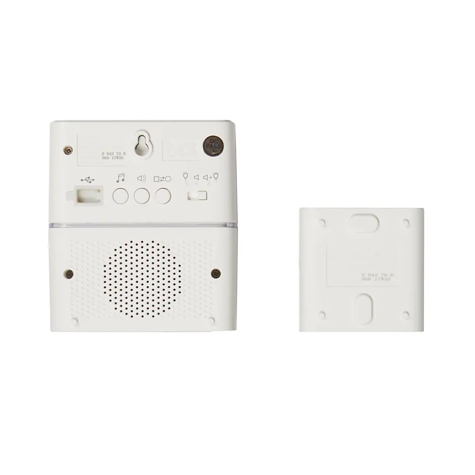 Kit Serénité carillon et sonnette sans fil 30 mélodies + MP3 alimentation par piles - blanc^Legrand New