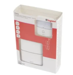 Kit Serénité carillon et sonnette sans fil 30 mélodies + MP3 alimentation par piles - blanc^Legrand New