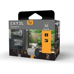 Kit Serrure Connectée Lock + cylindre 35/35 mm + clavier sans fil + 2 badges supplémentaires^Extel