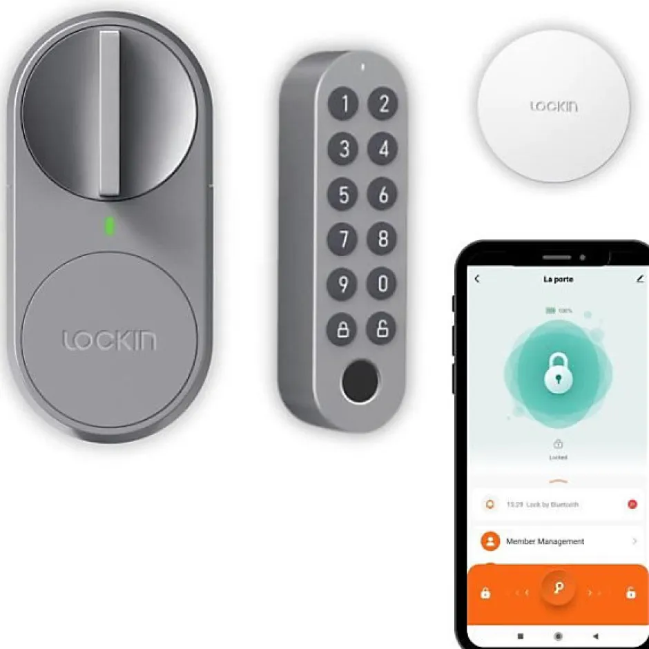 Kit serrure de porte d'entrée - - Lockin G30 Pro - Digicode et hub inclus^Konyks New