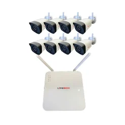 Kit vidéo surveillance wifi 8 caméras, disque dur 2 to-Lifebox Best