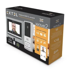 Kit Visiophone connecté et sans fil Wave 2 + 1 batterie supplémentaire --Extel Best