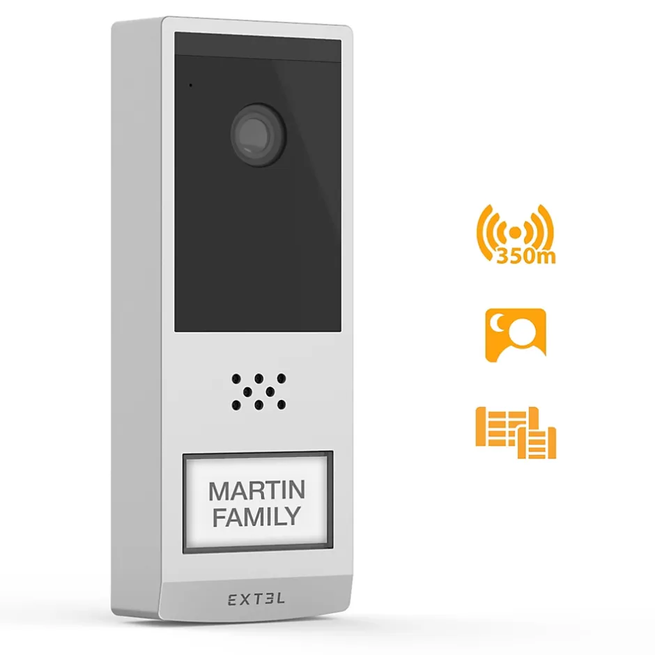 Kit Visiophone connecté et sans fil Wave 2 + 1 batterie supplémentaire --Extel Best