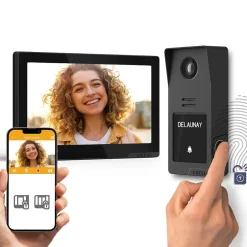 Kit visiophone filaire connecté Digital Connect + coque graphite-Extel Online