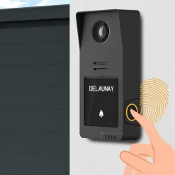 Kit visiophone filaire connecté Digital Connect + coque graphite-Extel Online