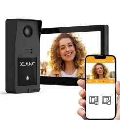 Kit visiophone filaire connecté Digital Connect + coque graphite-Extel Online