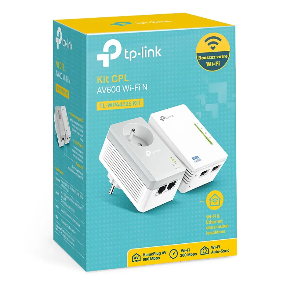 Kit 2X CPL AV600 + WiFi N300^TP-Link Online